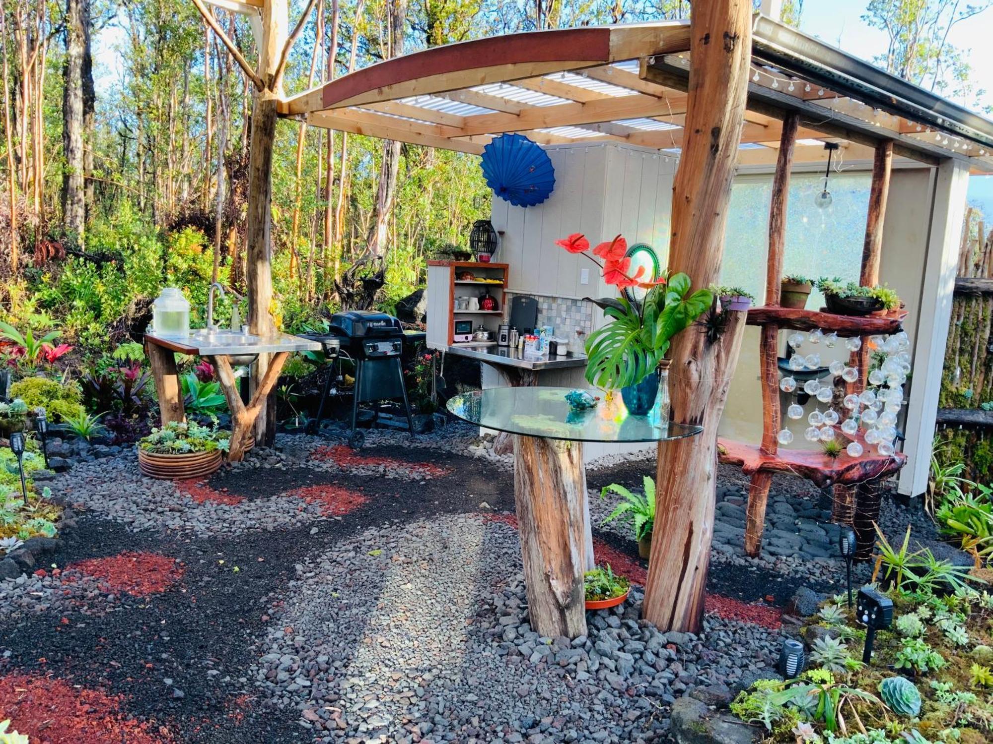 Exotic Garden Cottage At Amazing Volcano Fissure Mountain View Exteriér fotografie